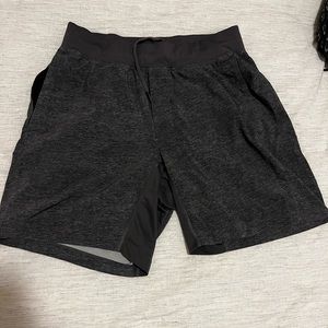 Lulu shorts. Very used, as logo is very visible. 7 inch inseam.